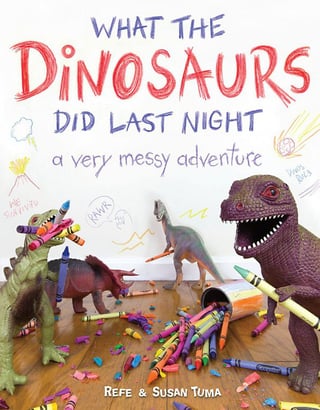 Cover art of the book What the Dinosaurs Did Last Night