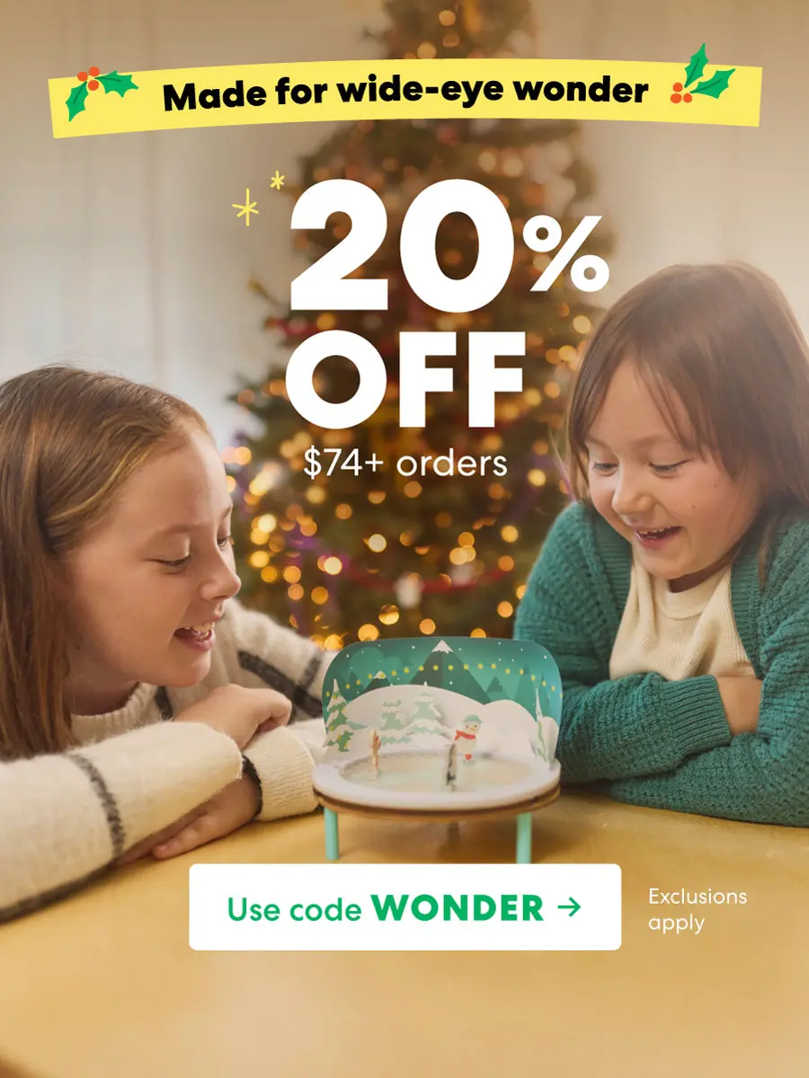 20% off 74+ orders sale with code WONDER