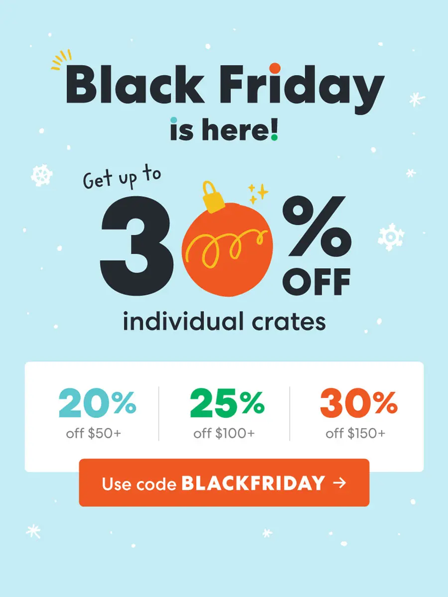 Black Friday is here Up to 30% off