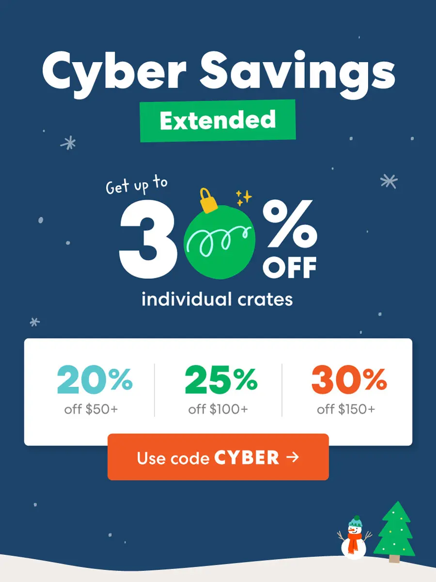 Cyber Savings Extended Up to 30% off