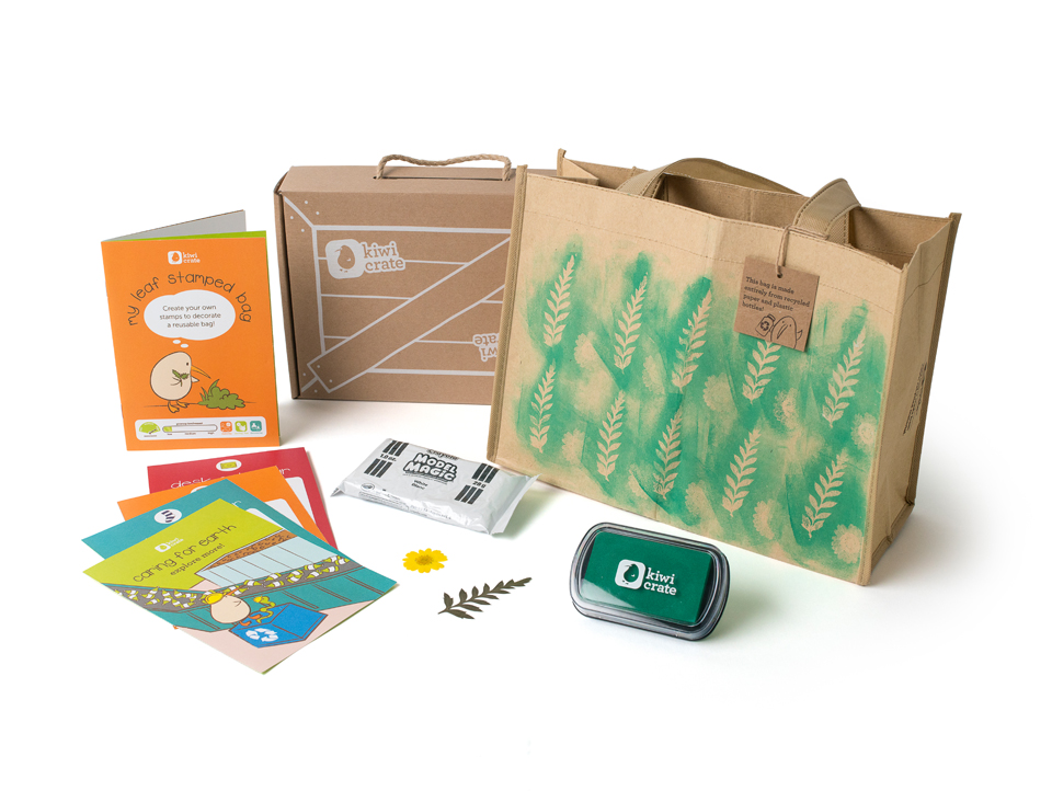 Leaf Stamped Bag | KiwiCo