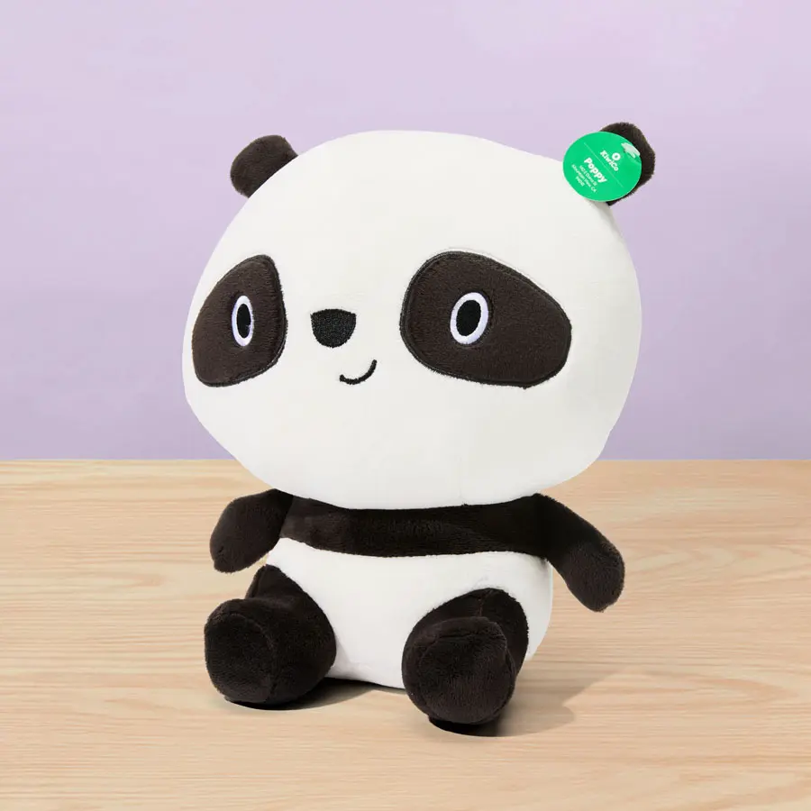 Mini Plush Panda &amp; Kiki 2点セット BabyBus Plush Doll Soft Stuffed Toy Panda KIKI MIUMIU 25cm Kids TV
