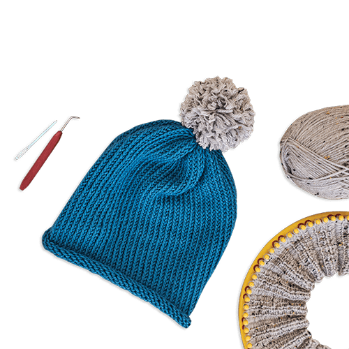 Loom-Knitted Hats image