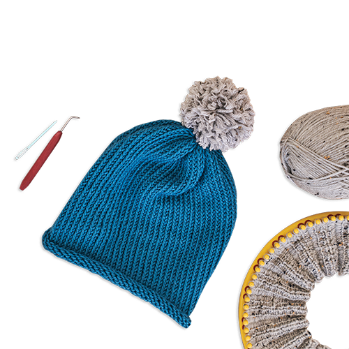 Maker Crate Loom-Knitted Hats Project Kit