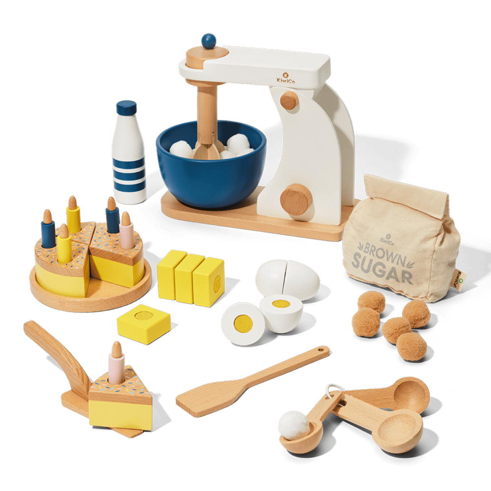 Kids Baking Set for Toy Kitchen, Set of 8 Wooden Utensils, Toddler Cooking  Play Kit, Birthday Gift for Little Chef, Montessori Education 