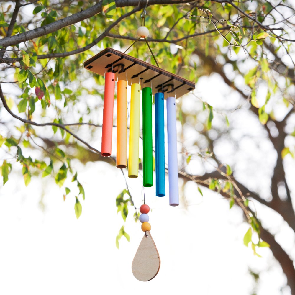 3-pack DIY Make A Wind Chime Kits Arts and Crafts for Kids Ages 4