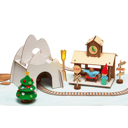 Santa's Railroad Advent Calendar image
